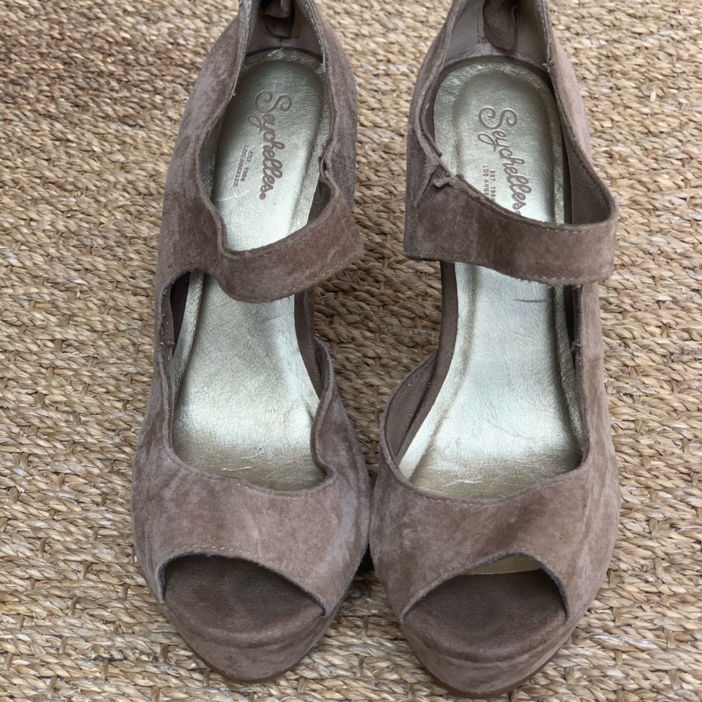 Seyshelles Suede wedge sandals